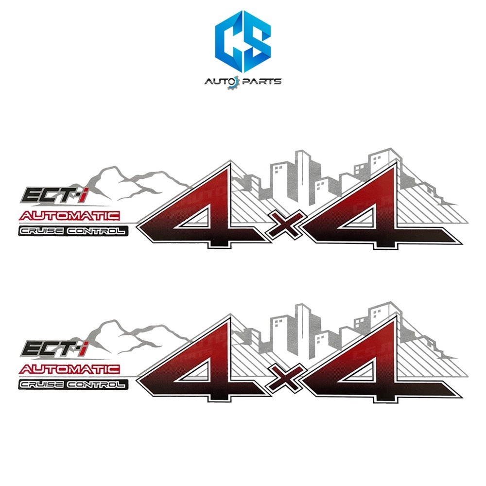 สติ๊กเกอร์ 4x4 ECT-I - TOYOTA VIGOCHAMP (เกียร์ออโต้)(ติดข้างท้ายกระบะ)