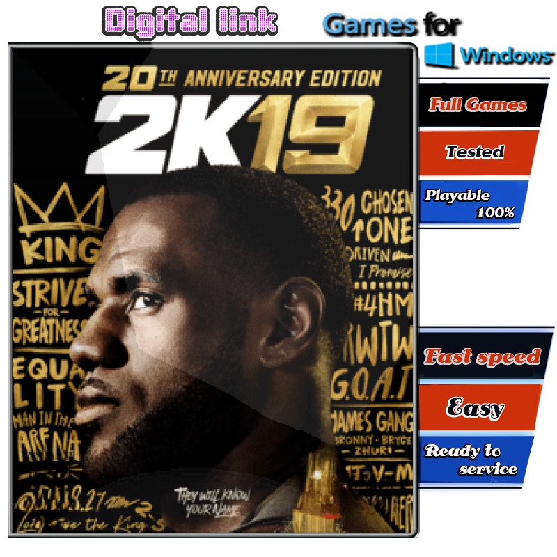 NBA 2K19 20th Anniversary Edition เกม PC Game คอมพิวเตอร์ USB เสียบเล่นได้เลย