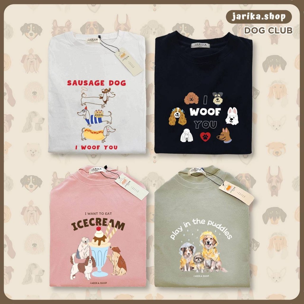 Jarika.shop - เสื้อยืดลาย Dog Club ( งานป้าย.. Jarika ) ( จ231 ) (1/1) - รูปที่ 2