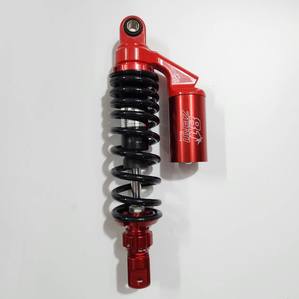 โช๊คหลัง ZERN81 ดำกระปุกแดง 300 มิล งานCNC มีโอ / คลิ๊ก / ฟีโน่ / สกู้ปปี้ / ไอค่อน แก๊สกึ่งน้ำมันปรับรีบาวน์หลอก นิ่มมา