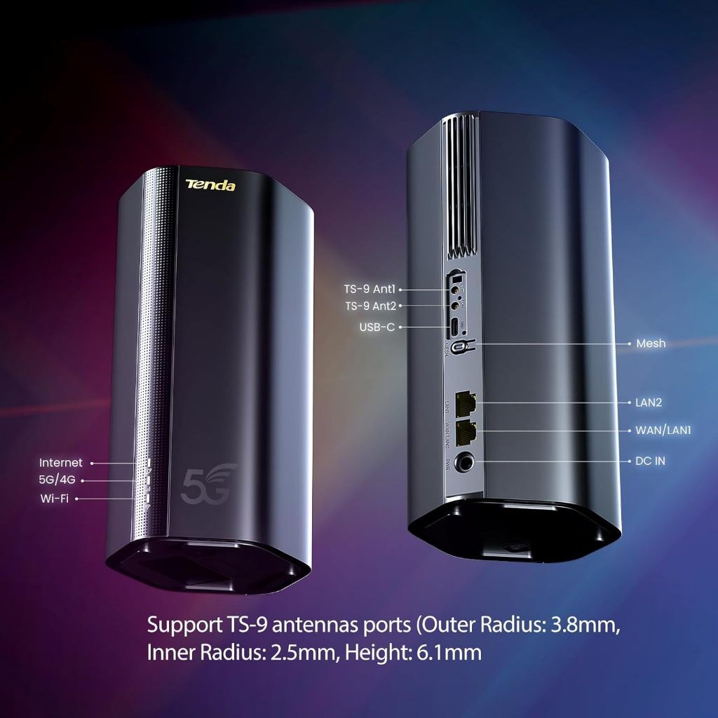 Tenda 5G03 เราเตอร์ใส่ซิม 5G NR Router AX1800 Wi-Fi 6 แคใส่ SIM card ก็เพลินกับเครือข่าย 5G ได้ทันที
