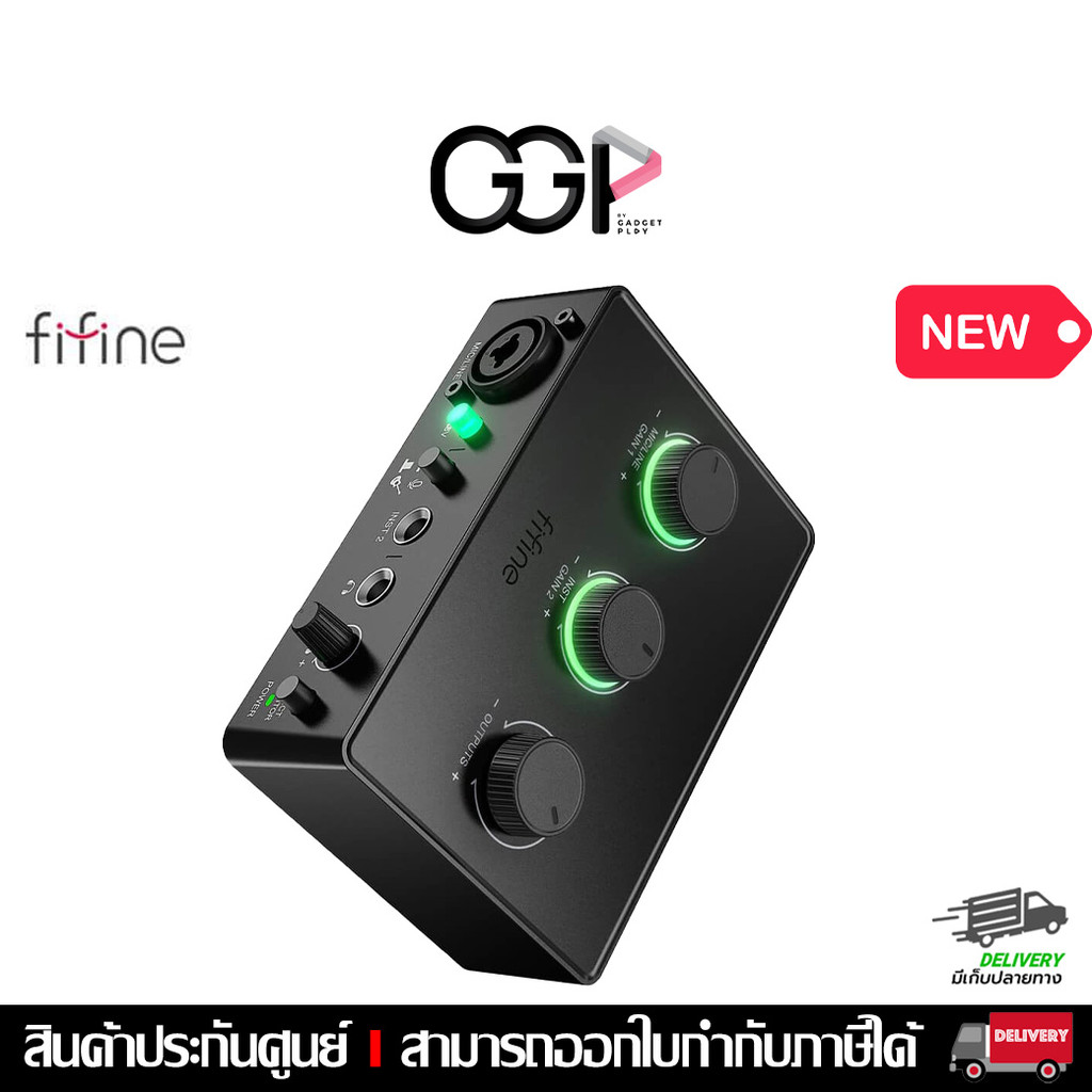[กรุงเทพฯ ด่วน 1 ชั่วโมง] ออดิโออินเตอร์เฟส FIFINE AMPLITANK AMPLI1 AUDIO MIXER ประกันศูนย์ไทย