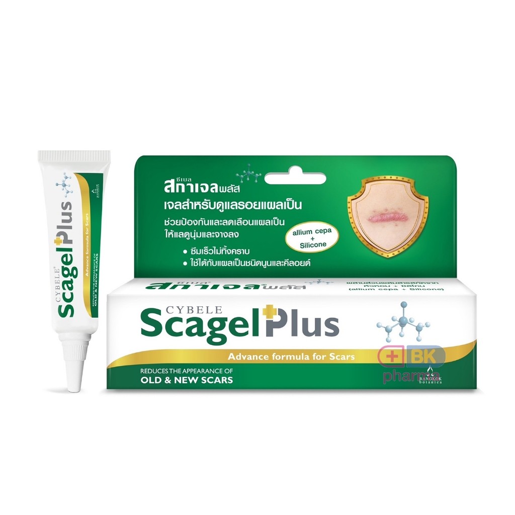 Scagel Silicone gel plus 10 กรัม เจลซิลิโคน ลดรอยแผลเป็น แผลคีลอย  รอยดำ รอยแดง ใช้ได้ทุกวัน เด็ก / ผู้ใหญ่