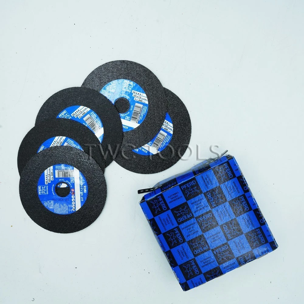 PFERD ใบตัดสแตนเลส ใบตัดเหล็ก 4"x1mm ใบตัดบาง ใบตัดตราม้า ลอดห่วง ใบตัด1มิล เยอรมัน GERMANY
