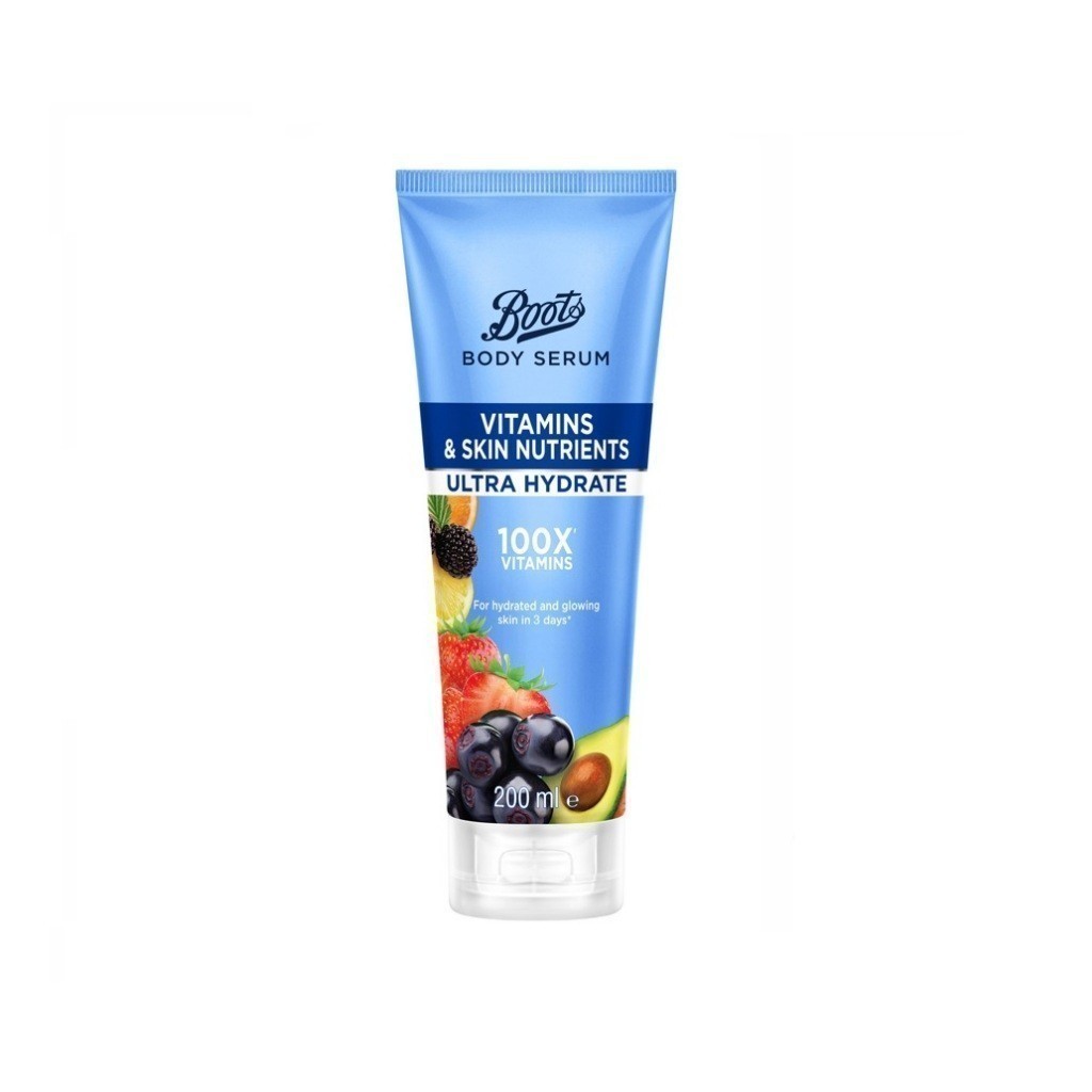 Boots บู๊ทส์ บอดี้ ซีรั่ม วิตามิน แอนด์ สกิน นิวเทรียนท์ อัลตร้า ไฮเดรต