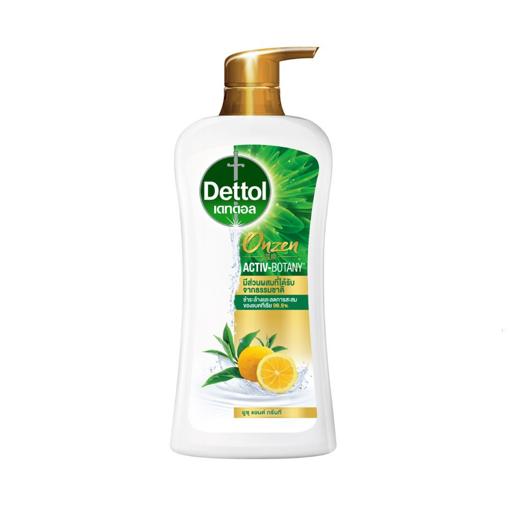 Dettol Onzen Activ-Botany Green Tea & Yuzu 450 G เดทตอล ออนเซน แอคทีฟ โบตทานี กรีนทีแอนด์ ยูซุ 450 กรัม