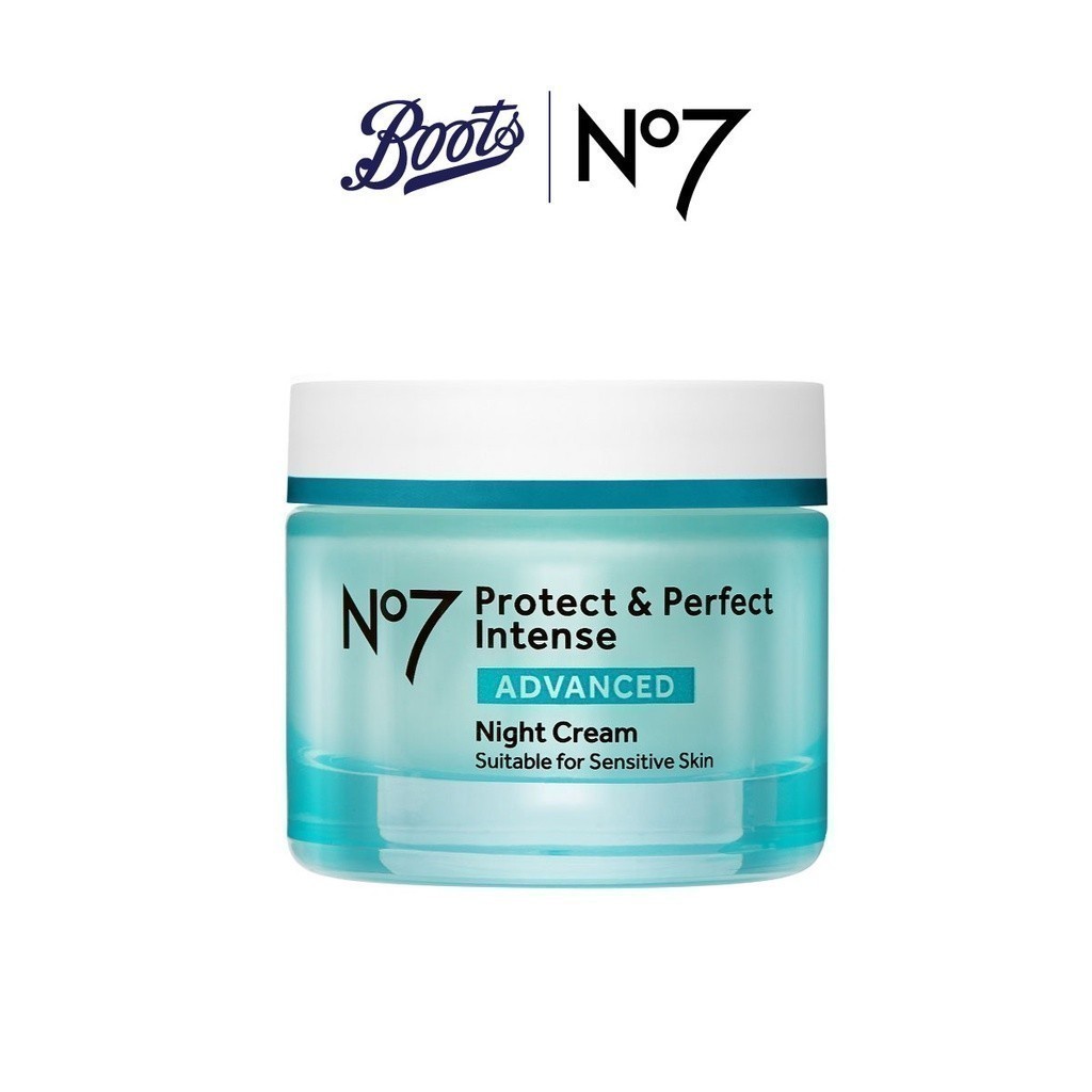 No7 Protect & Perfect Intense Advanced Night Cream Size 50 ML นัมเบอร์เซเว่น โพรเท็ค แอนด์ เพอร์เฟ็ค อินเทนซ์ แอดวานซ์ ไนท์ ครีม ขนาด 50 มล.