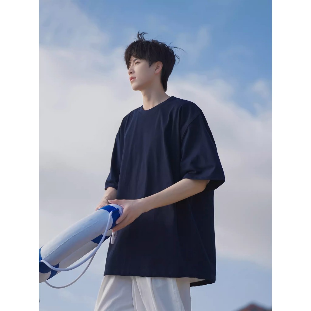 Artsman เสื้อยืดครอปผ้าฝ้าย 100% แฟชั่นหลวม Unisex - รูปที่ 6