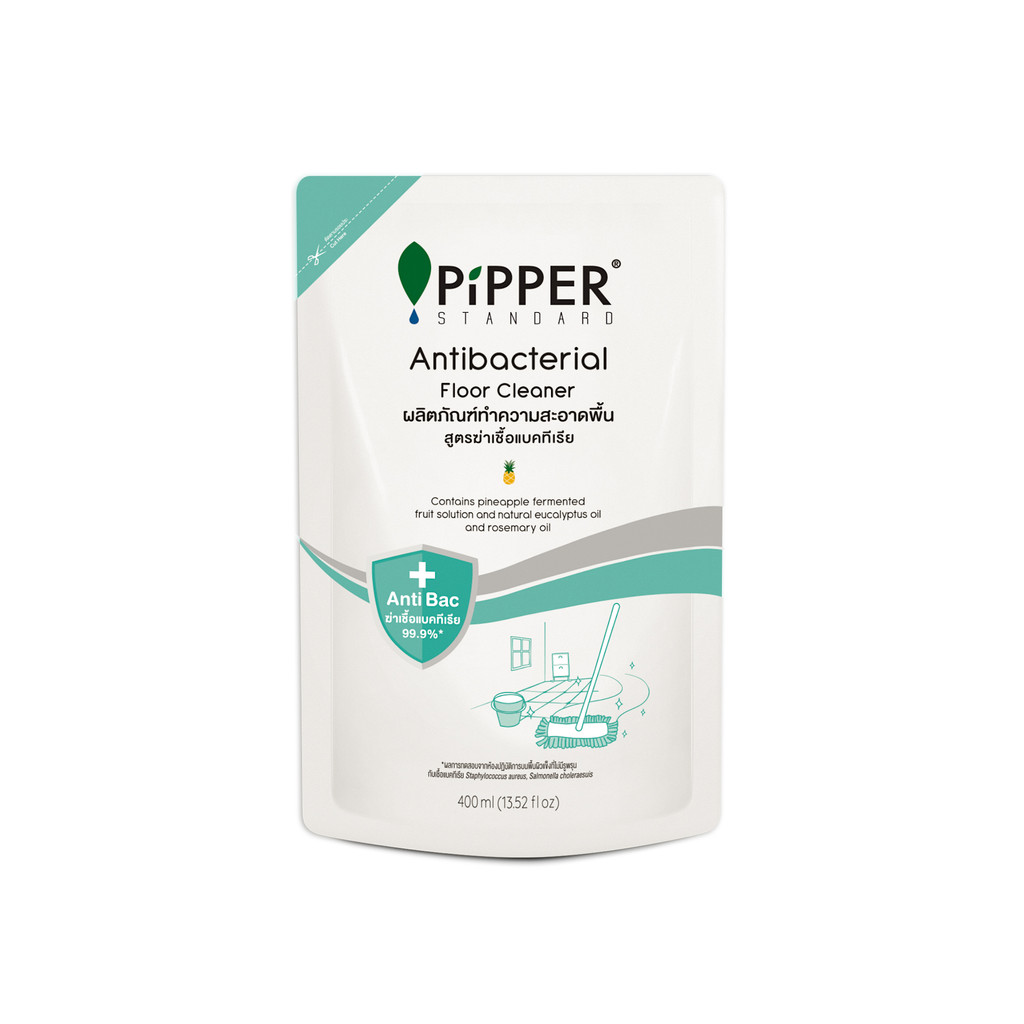 PiPPERSTANDARD ผลิตภัณฑ์ทำความสะอาดพื้น สูตรฆ่าเชื้อแบคทีเรีย กลิ่นทีทรีออย 400 มล.