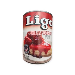 Ligo Strawberry Topping Pie Filling สตรอเบอร์รี่ กวน สำหรับสอดไส้พาย 595 กรัม