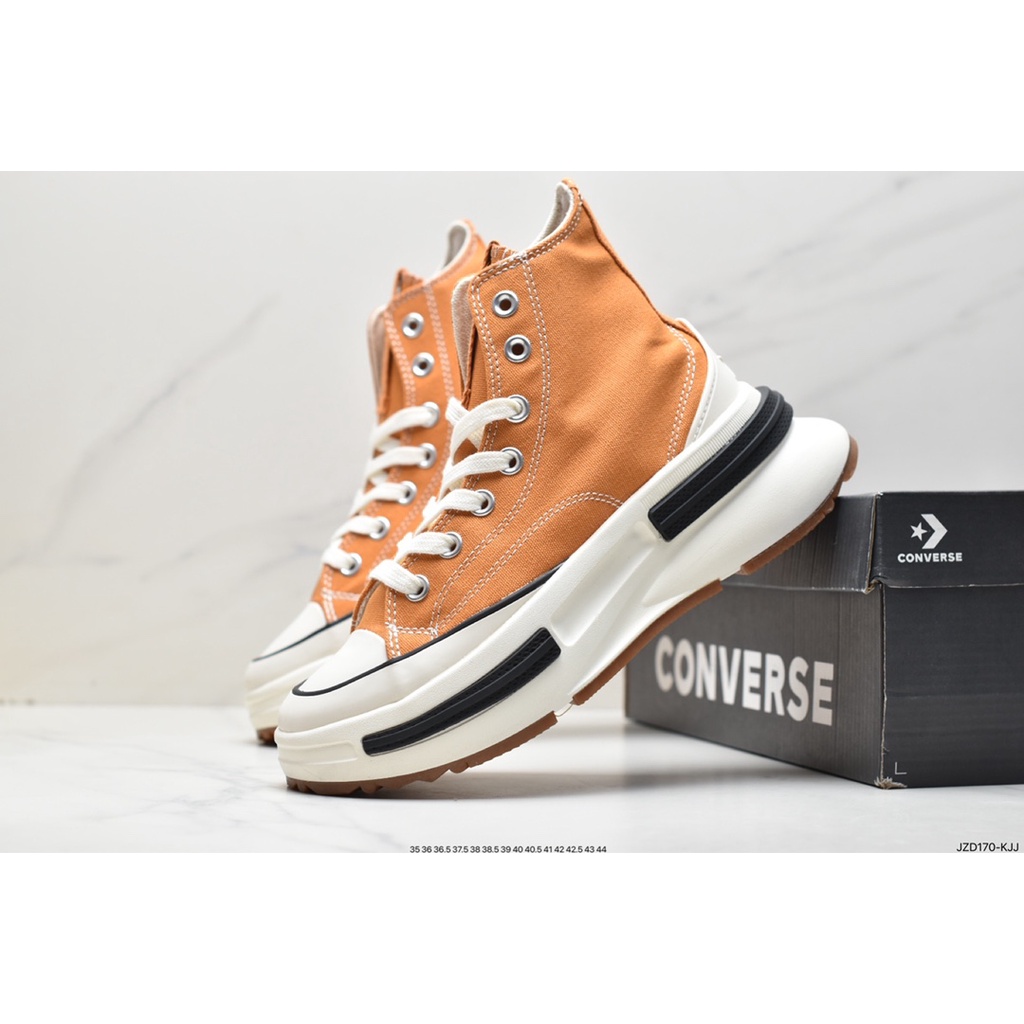 Converse Run Star Legacy 1970 Cx High รองเท้าผ้าใบลําลอง พื้นหนา สีเขียว ฟ้า ขาว เหมาะกับการวิ่ง สไตล์คลาสสิก