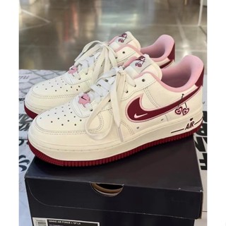 ❏☎♛【พร้อมส่งของแท้💯/ รุ่นนี่ใส่ตรงไซส NIKE Air Force 1 Low 07 LX Valentines Day แฟชั่น รองเท้ากีฬา（สินค้าพร้อมกล่อง อุ