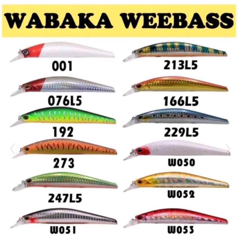 weebass wabaka 120S 18.8g จม sinking เหยื่อปลอมสำหรับชายฝั่งยอดนิยมผ่านการทดสอบ ใช้ได้ผลดีเยี่ยม