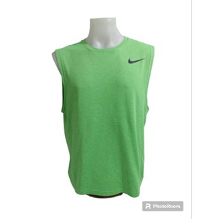 เสื้อยืดกีฬาแขนกุดแบรนด์ NIKE DRI-FIT Size L มือ2