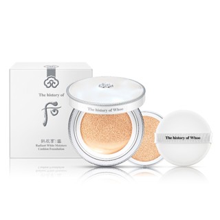 The history of Whoo GONGJINHYANG SEOL RADIANT WHITE MOISTURE CUSHION FOUNDATION SPF50+/PA+++ #23 26g. คุชชั่นเนื้อบางเบา