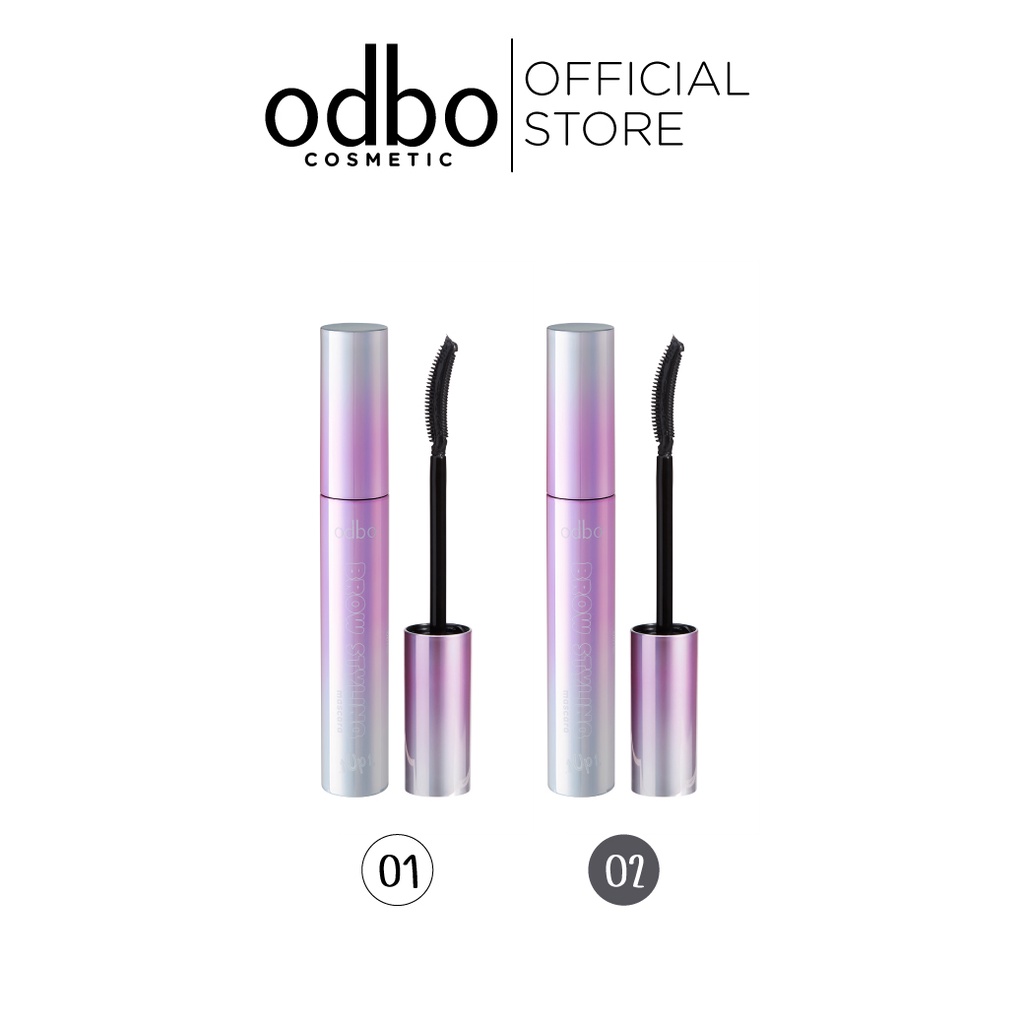 ODBO BROW STYLING MASCARA OD755 #มาสคาร่าเซ็ทขนคิ้ว คิ้วฟู คิ้วตั้ง