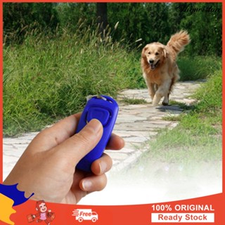 2 in 1 Mini Pet สัตว์เลี้ยงสุนัข Cat Clicker Whistle เทรนเนอร์ช่วยเหลือเครื่องมือที่มีพวงกุญแจ