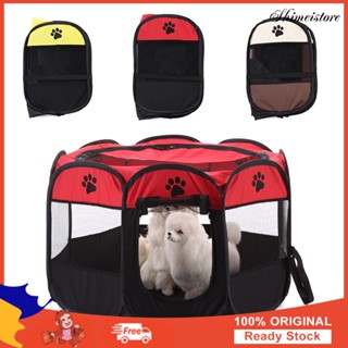 เต็นท์พับกลางแจ้งแบบพกพาเต็นท์ Pet Playpen Puppy Cat Carrier Cage