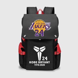 ⊕กระเป๋านักเรียน Kobe Bryant Black Mamba Bryant No. 24 Lakers Star กระเป๋าเป้ส่วนบุคคลแบบใหม่สำหรับนักเรียนชายและหญิง