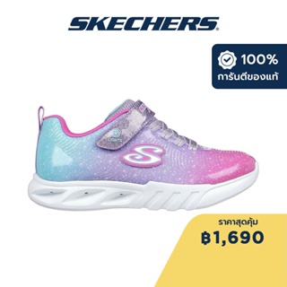 Skechers สเก็ตเชอร์ส รองเท้าเด็กผู้หญิง Girl Flicker Flash Shoes - 303703L-PKMT Lights, On/Off Button