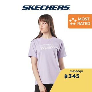 Skechers สเก็ตเชอร์ส เสื้อยืดแขนสั้นผู้หญิง Women Short Sleeve Tee - SL22Q4W304-00EW