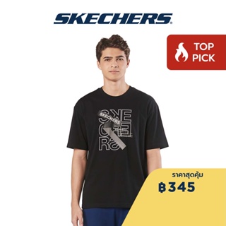 Skechers สเก็ตเชอร์ส เสื้อยืดแขนสั้นผู้ชาย Men Short Sleeve Tee - SL22Q4M300-0018