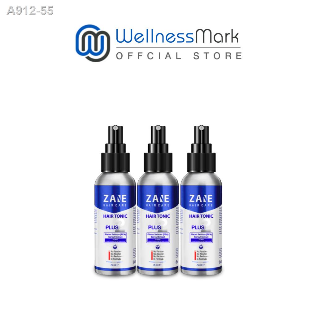 ▩♈♂Zane Hair Care Tonic Plus 2 เซนพลัสทู ปลูกผม (75ml.) 3 กล่อง