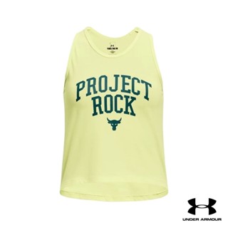 Under Armour UA Girls Project Rock Graphic Tank อันเดอร์ อาร์เมอร์ เสื้อออกกำลังกาย สำหรับเด็กผู้หญิง