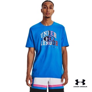 Under Armour UA Mens Basketball Lock Up Short Sleeve อันเดอร์ อาร์เมอร์ เสื้อออกกำลังกายสำหรับเล่นบาสเก็ตบอล