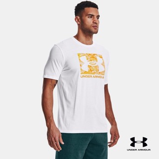 Under Armour Mens UA ABC Camo Boxed Logo Short Sleeve เสื้อแขนสั้น UA ABC Camo Boxed Logo สำหรับผู้ชาย