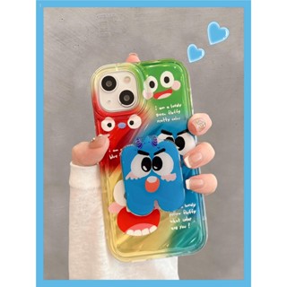 เคสโทรศัพท์มือถือ ลายการ์ตูนมอนสเตอร์น่ารัก หลากสี สําหรับ Apple iPhone 14 promax 15 12 13