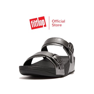 FITFLOP LULU ADJUSTABLE LEATHER รองเท้าแตะผู้หญิง รุ่น ES7-A68 สี GREY