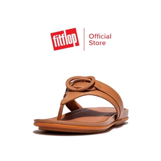 FITFLOP GRACIE RUBBER-CIRCLET รองเท้าแตะแบบหูหนีบผู้หญิง รุ่น FS9-A21 สี LATTE TAN