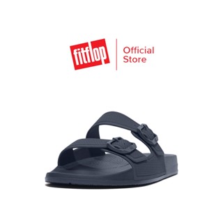 FITFLOP IQUSHION TWO-BAR BUCKLE SLIDES รองเท้าแตะผู้ชาย รุ่น GS9-399 สี BLUE