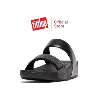 FITFLOP LULU OPUL SLIDES รองเท้าแตะแบบสวมผู้หญิง รุ่น GB6-090 สี ALL BLACK