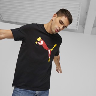 PUMA PRIME/SELECT - เสื้อยืดกราฟฟิค Iconic Cat ผู้ชาย สีดำ - APP - 62251101