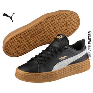 PUMA BASICS - รองเท้ากีฬาผู้หญิง Puma Smash Platform สีดำ - FTW - 36648703