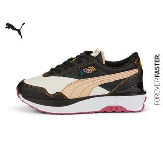 PUMA EVOLUTION - สนีกเกอร์ผู้หญิง Cruise Rider Badge สีดำ - FTW - 38666102