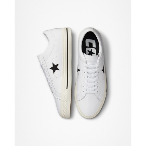 ✆☃✑Converse One star pro leather ox white