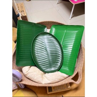 ถาดใบตองใส่อาหาร มี3แบบให้เลือก