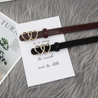 พร้อมส่ง!! เข็มขัดสไตล์เรียบง่าย สไตล์เกาหลี แฟชั่นตกแต่ง เข็มขัดเส้นเล็กสำหรับผู้หญิง เข็มขัดหนังPU（P81）