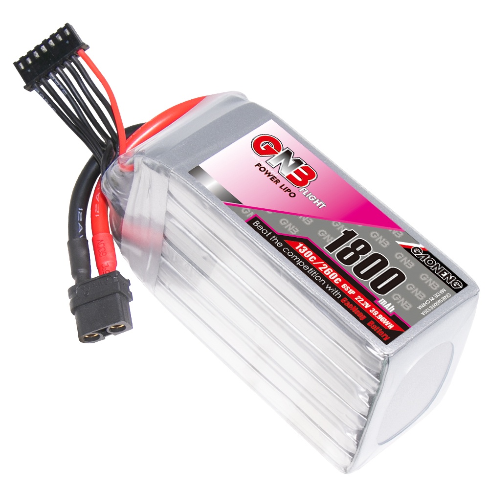 ✷GNB GAONENG 6S 1800MAH 22.2V 130C 260C RC LiPo Battery FPV Racing Drone XT60 Connector