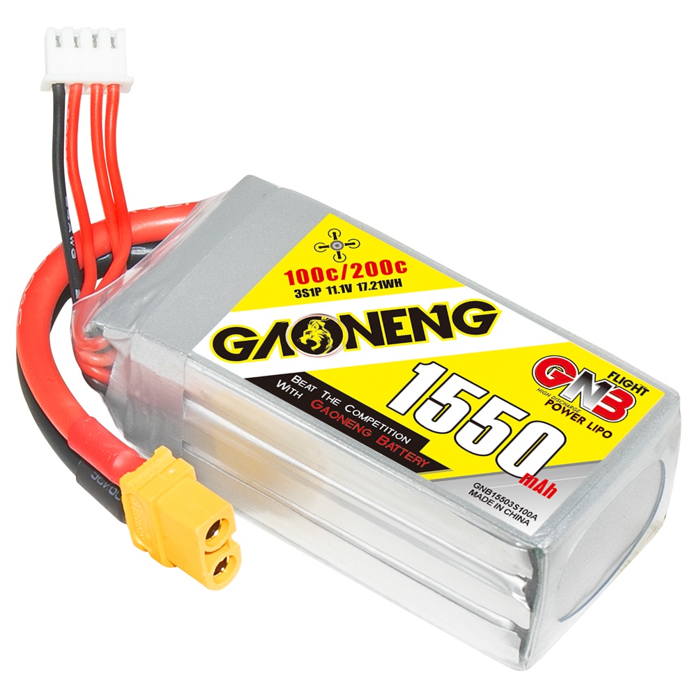 ⁑GNB GAONENG 3S 1550mah 11.1V 100C XT60 LiPo battery RC LiPo battery FPV drone