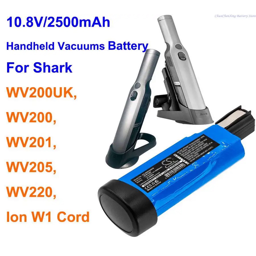 7TOF OrangeYu 2500mAh Vacuum Cleaner Battery XFBT200,XFBT200EU for Shark Ion W1 Cord, WV200, WV200UK