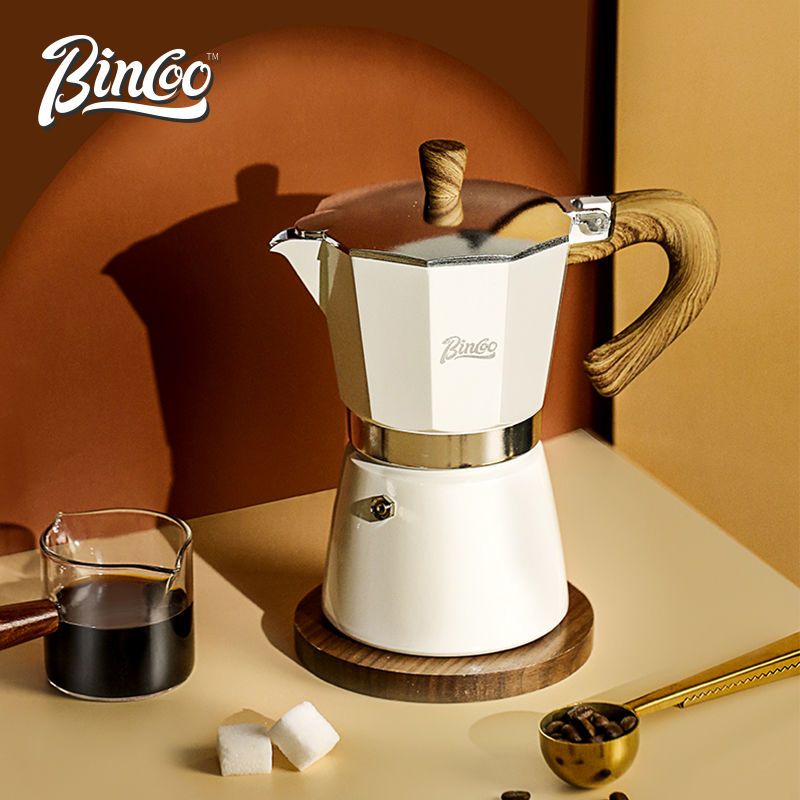 ∏☈Bincoo Moka Potอิตาเลี่ยนสกัดกาแฟMokaหม้อชุดกระดาษกรองกลางแจ้งHand Brewingหม้อเครื่องชงกาแฟบ้าน