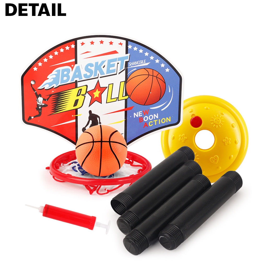 BAY แป้นบาสเด็ก ลายการ์ตูน ครบชุด พร้อมที่สูบ ปรับระดับได้ basketball - รูปที่ 7