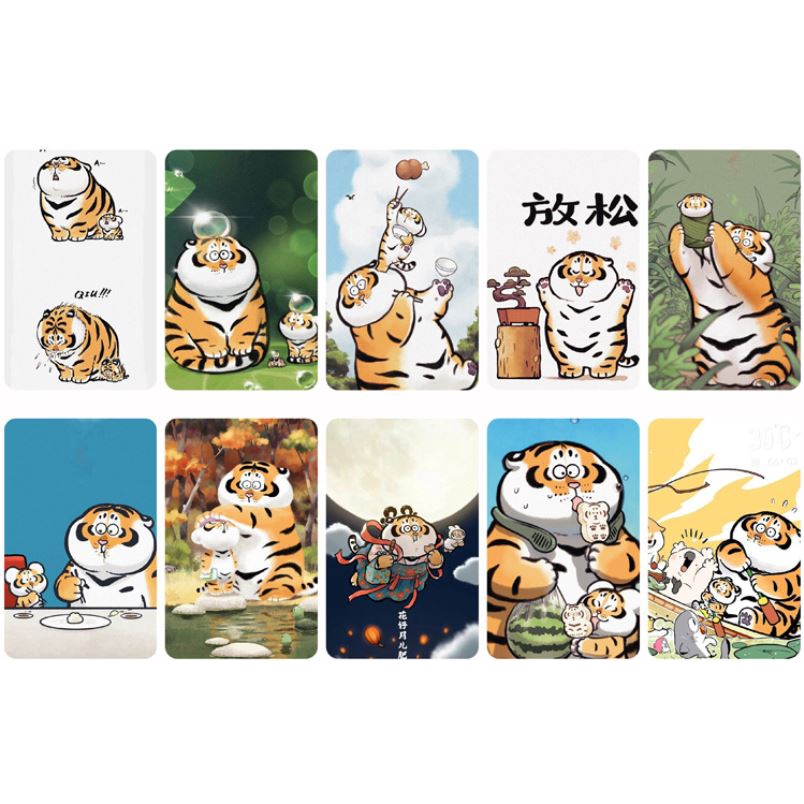 สติ๊กเกอร์ติดบัตร BTS MRT คีย์การ์ด 1 -40 (เสือนำโชค)