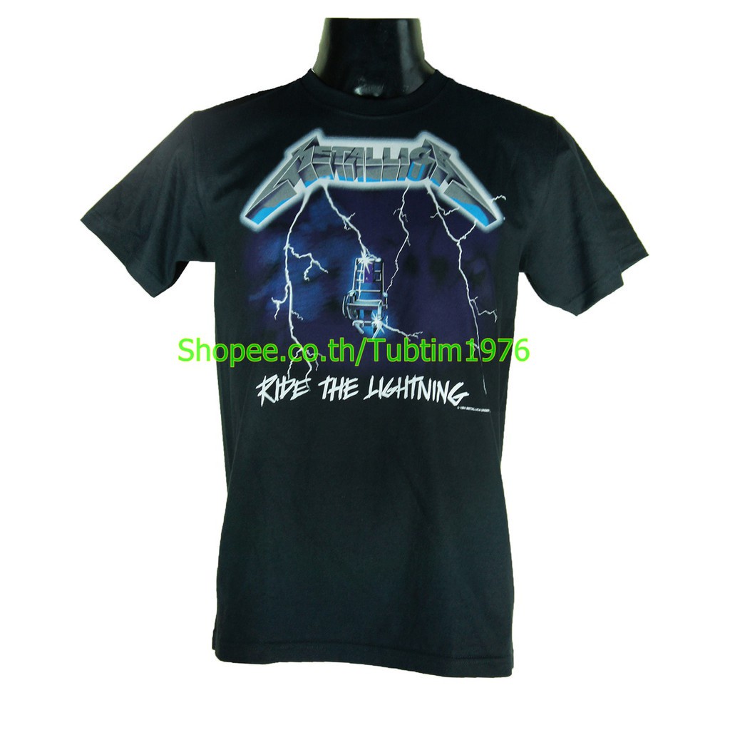 เสื้อวง Metallica ผ้าร้อยแฟชั่นวงดนตรี วินเทจ เมทัลลิกา MET424