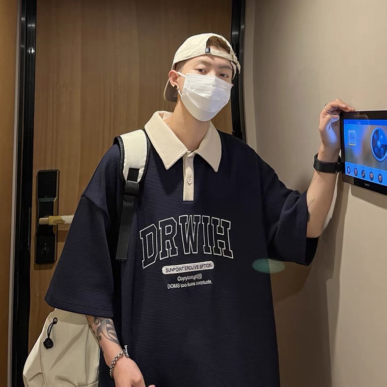 🌈เสื้อยืดโปโลแขนสั้น แฟชั่นผู้ชาย ใส่สบายมี 3 สี