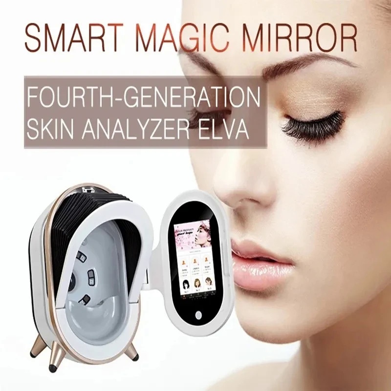 3D AI Scanner Face Skin Care Analyzer Machine Magic Mirror Monitor Portable Diagnosis Facial Analysis Analyser Tester En